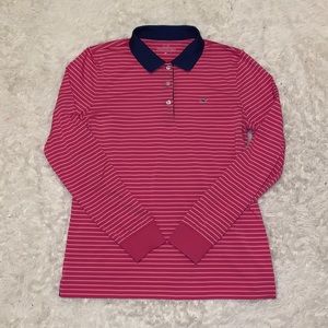 (2/$55) Vineyard Vines Dri Fit Long Sleeve Polo